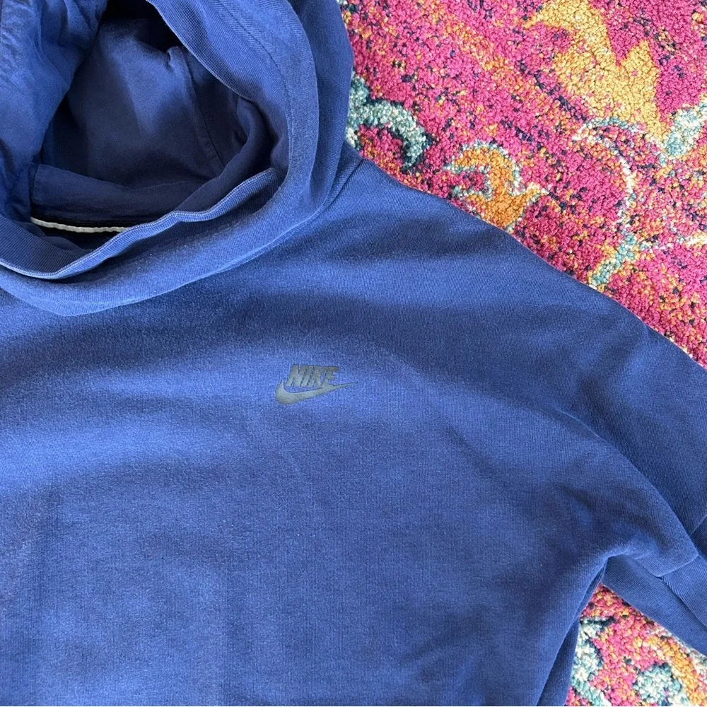 Nike | Women’s Dark Blue Funnel Neck Pullover Sweatshirt Side Pockets Size S